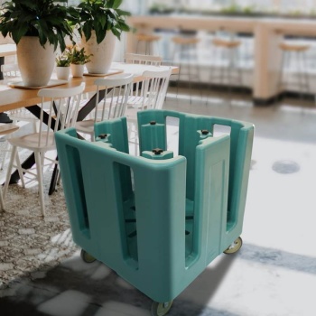 Тележка для тарелок с чехлом Cambro 76x76x84см 4 стойки