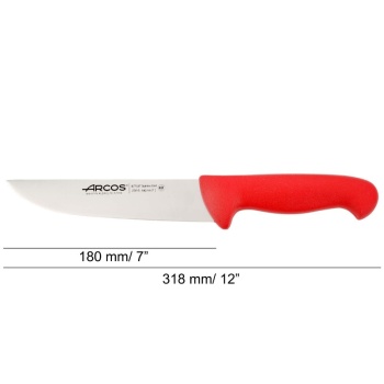 Нож мясной разделочный 18см 2900 красный