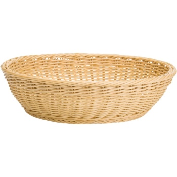 Корзинка для хлебобулочных изделий Ø37x9см бежевая
