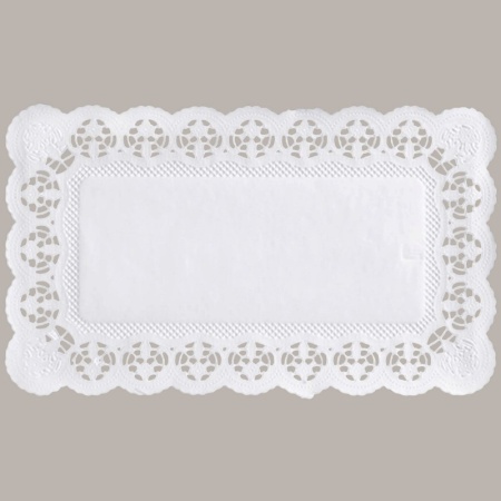 Салфетки кружевные 30x18см прямоугольные Pap Star, 100шт