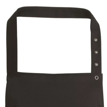 Фартук с нагрудником - модель 30330 - цвет черный - 65% полиэстер, 35% хлопок - 245г/м2