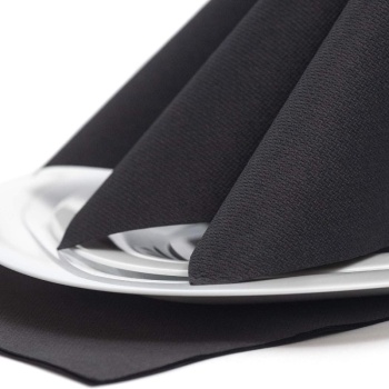 Салфетка 40x40см ROYAL Collection черная, 50шт