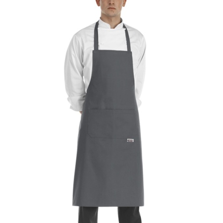 Фартук с нагрудником и карманом - цвет convoy - 65% полиэстер, 35% хлопок