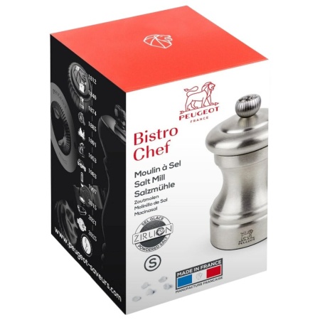 Мельница для соли BISTRO CHEF Stainless Steel 10см ZIRLION