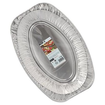 Тарелка из фольги овальная 44.5x29.5см, 10шт