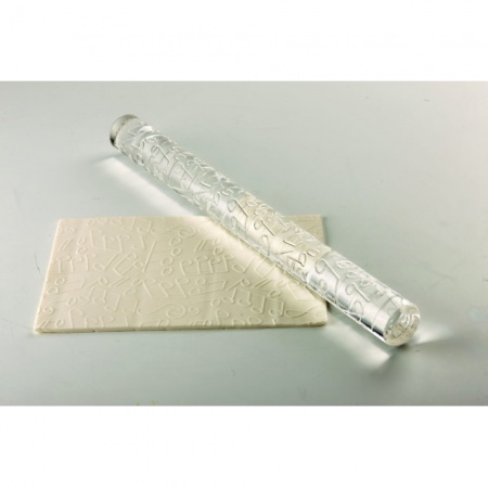 Скалка для мастики рельефная 'Ноты' Pavoni