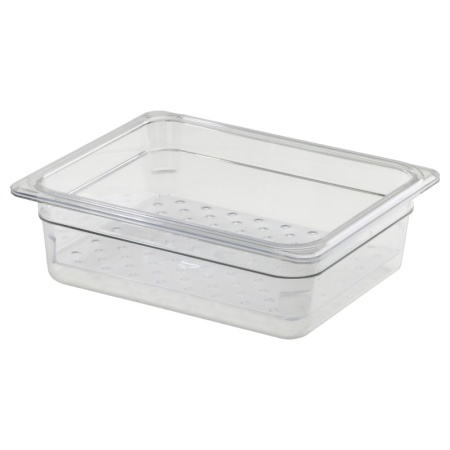 Гастроемкость перфорированная GN 1/2 32.5x26.5x7.6см Camwear прозрачная Cambro