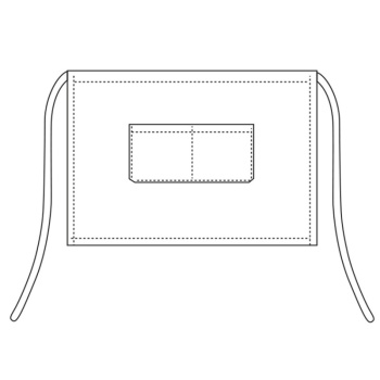 Передник Egochef 40x70см - коричневая эко-кожа