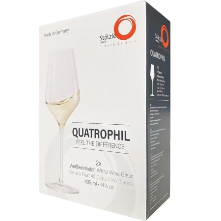 Набор бокалов для белого вина 404мл Quatrophil, 2шт - Stolzle Lausitz