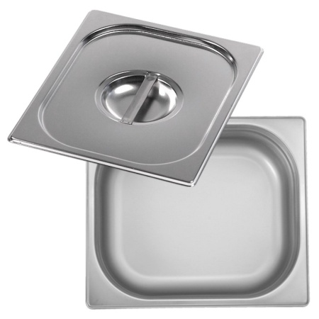 Гастроемкость с крышкой GN 1/2 325x265x(h)65мм 3.5л нерж.сталь Profi-Chef