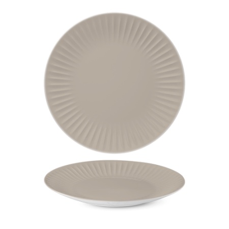 Тарелка плоская Ø27cм RIBBY Almond
