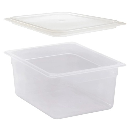 Гастроемкость GN 1/2 15см 8.9л с крышкой 1/2 (PP)