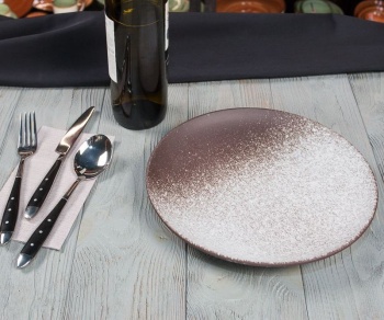 Тарелка Ø26.5см Brown TAIGA Untouched