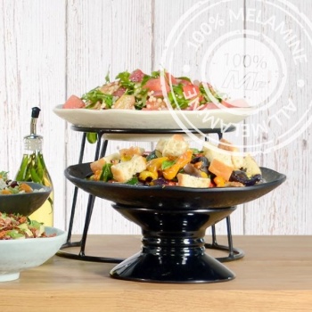 Подставка-пьедестал для посуды Ø17x10см черный