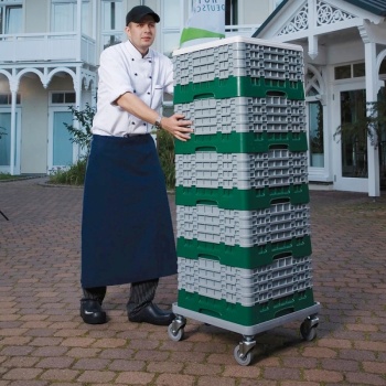 Стойка для бокалов на 16 отделений 23.8см зеленый