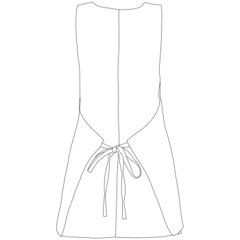 Фартук-пончо с карманом Egochef цвет grey mix размер универсальный