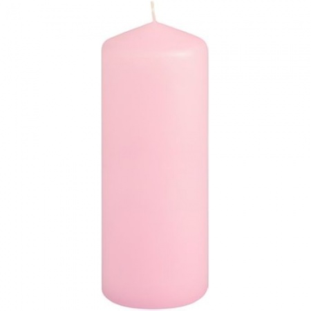 Свеча розовая Ø69х(h)180мм PINK