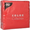 Салфетка 1сл 33x33см COLOR Collection красная, 100шт