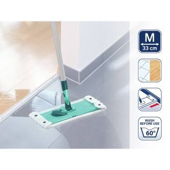 Швабра для пола Combi M 33см micro duo со стальной ручкой 140см