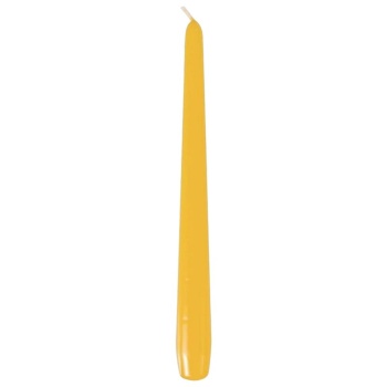 Свеча 25см Ø22мм желтая Pap Star, 50шт