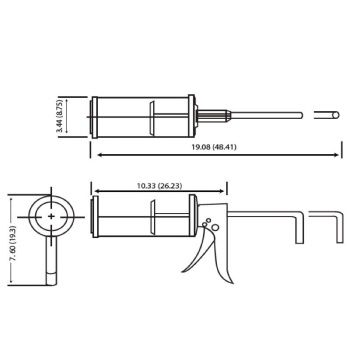 Дозатор для соуса 7.5мл PRINCE CASTLE желтая ручка