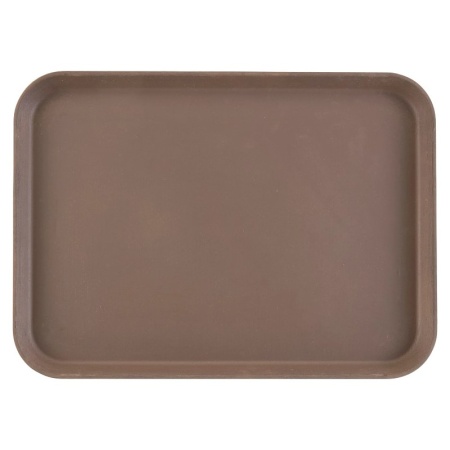 Поднос с нескользящей поверхностью 56x40см Cambro коричневый