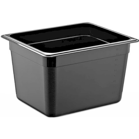 Гастроемкость GN 1/2 325x265x(h)200мм 11л черная (PC)