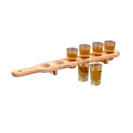 Подставка на 6 шотов 45x6.5x8см Kesper