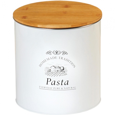 Емкость (d)17.3х(h)18см c надписью "Pasta"