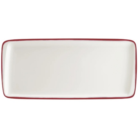 Тарелка прямоугольная 34x16см LINEA Burgundy Moove