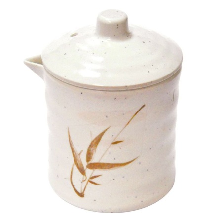 Соусник с крышкой 165мл Ø67мм "Элегантный бамбук" меламин