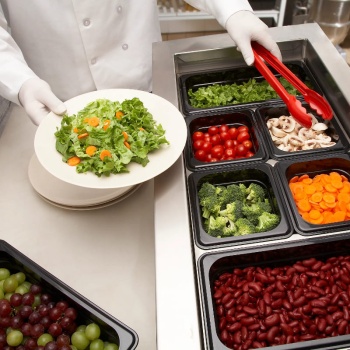 Щипцы сервировочные 30.5см Camwear красные Cambro