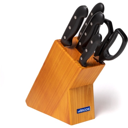 Набор кухонных ножей MAITRE - 4шт с ножницами на подставке