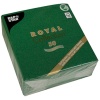 Салфетка 1/4 33x33см ROYAL Collection темно-зеленая, 50шт