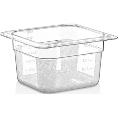 Гастроемкость GN 1/6 100мм прозрачная