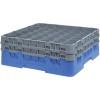 Кассета Camrack на 36 ячеек для мойки и хранения бокалов Ø7.3x15.5см Cambro синий, 2шт