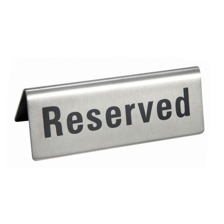 Табличка настольная «Reserved» 12x5см - P.L. Proff Cuisine