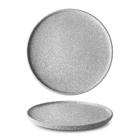 Тарелка Ø23см GRANIT Raw серый