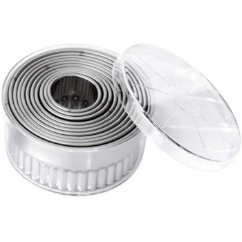 Набор круглых гофрированных кондитерских форм 2.7-10.4см WAS