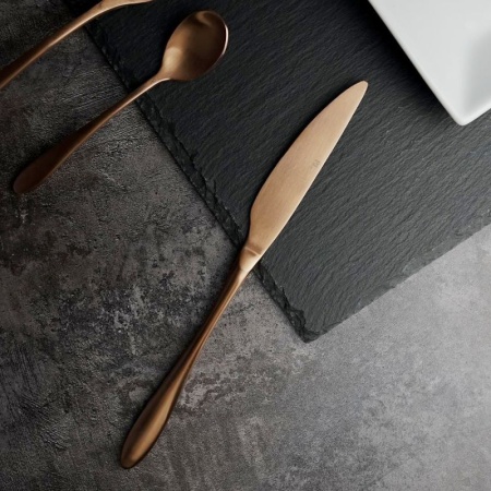 Нож столовый 23.5см Alessi-Copper медный матовый цвет PVD покрытие
