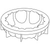 Форма силиконовая 3D 'Петал' 180x47мм 1000мл – Pavoni