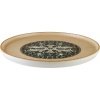Тарелка плоская Ø22см с вертикальным бортом MESOPOTAMIA MOSAIC WOOD Hygge