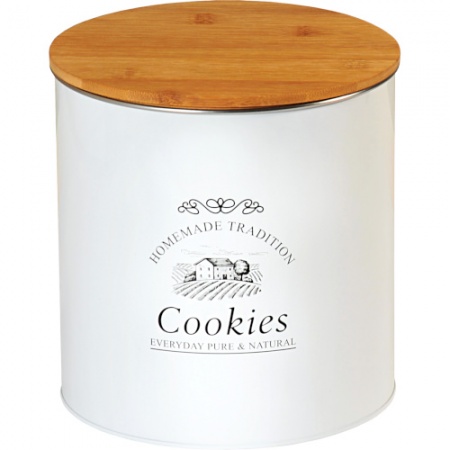 Емкость (d)17.3х(h)18см c надписью "Cookies"