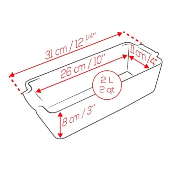 Емкость для запекания APPOLIA 31x11см 2л Slate