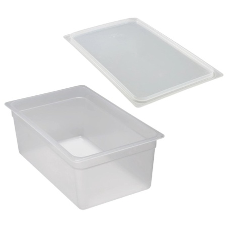 Гастроемкость GN1/1 20см 25.6л с крышкой (PP) Cambro