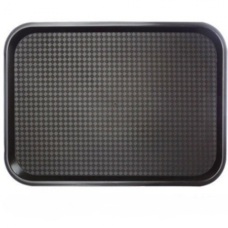 Поднос с текстурной поверхностью 45х35см черный