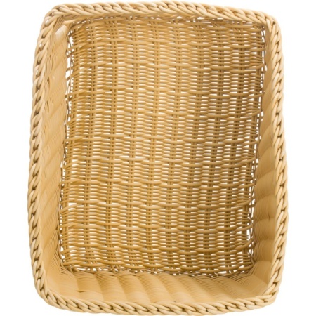Корзинка для хлебобулочных изделий 40x50x(h)16/27см св.бежевая