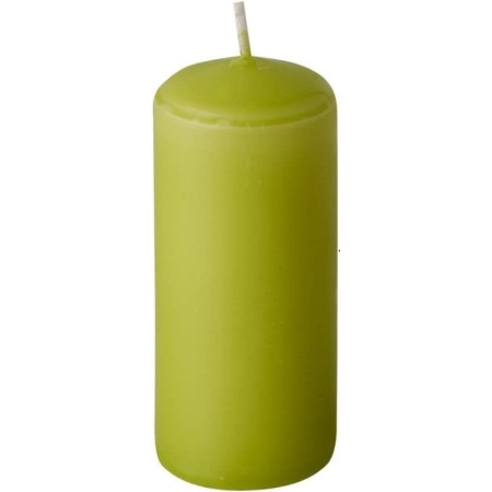 Свеча Ø4x(h)9см киви Pap Star, 10шт