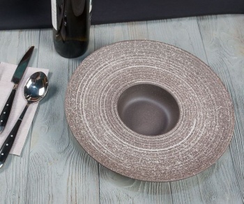 Тарелка для пасты Ø29см 250мл Brown TAIGA Untouched