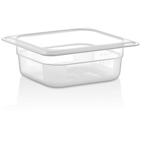 Гастроемкость GN 1/6 176x162x(h)65мм 0.75л матовая (PP)